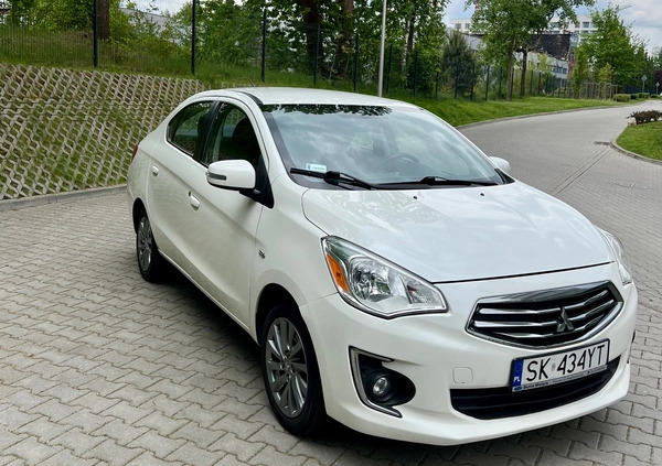 Mitsubishi Space Star cena 21500 przebieg: 103000, rok produkcji 2016 z Mikołów małe 254